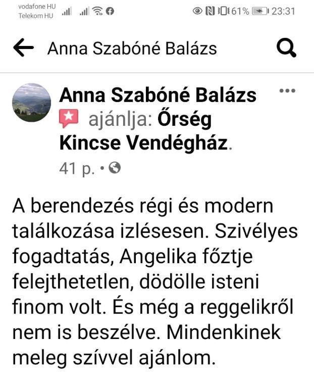 Orseg Kincse Kis Apartman - 4 Fore Hegyhatszentjakab Екстер'єр фото